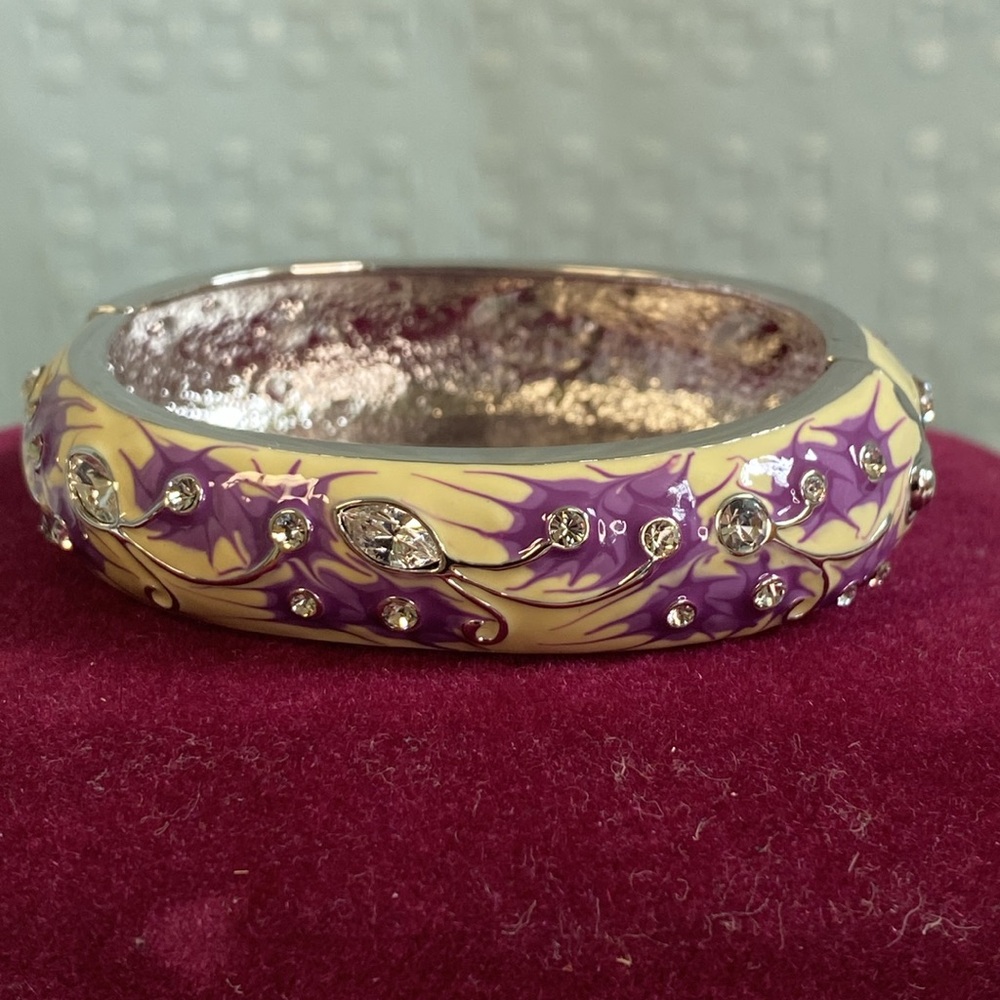 JACQUELINE KENNEDY CAMROSE & KROSS Purple with Swarovski Bracelet - Picture 5 of 17